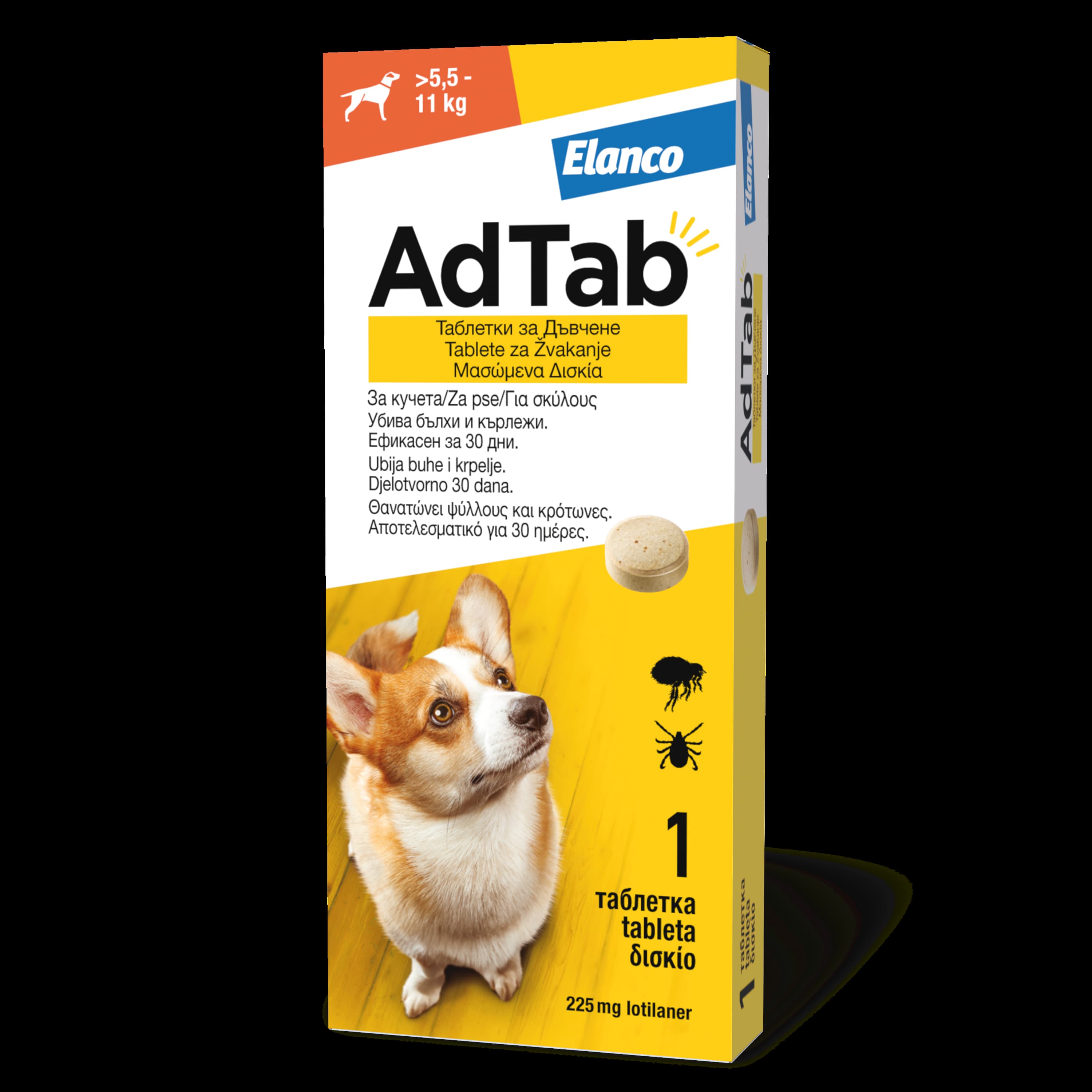 ADTab 225mg za pse 5,5-11kg
